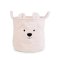 Childhome Pluszowy pojemnik na zabawki 40 x 40 x 40 cm Teddy bear Off white