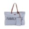 Childhome Torba Family Bag Kanwas Szara