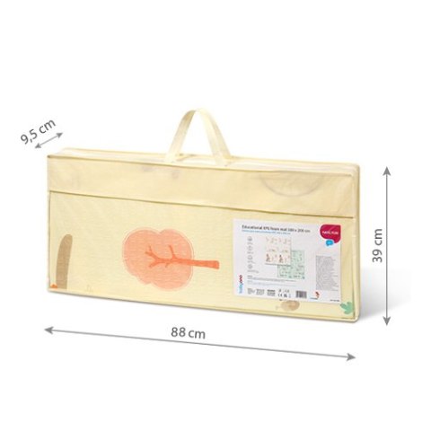 Babyono Edukacyjna mata piankowa XPE 180x200 cm