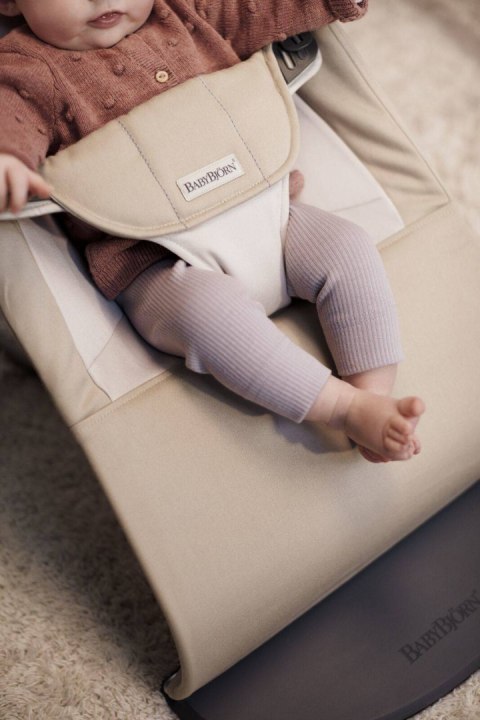 BABYBJORN - leżaczek BALANCE SOFT WOVEN - Khaki / Beżowy