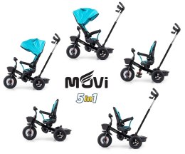 Milly Mally Rowerek trójkołowy Movi black-mint 5w1