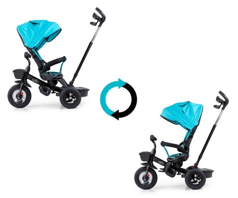 Milly Mally Rowerek trójkołowy Movi black-mint 5w1