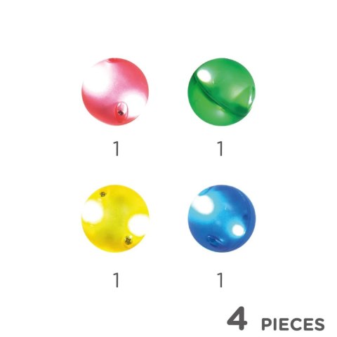 Cleverclixx - Klocki magnetyczne Balls Pack Dazzling Lights - 4 el.