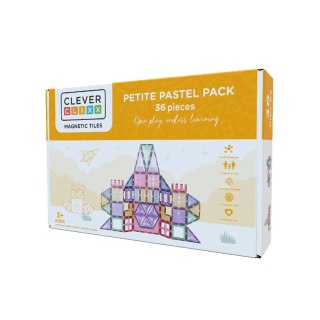 Cleverclixx - Klocki magnetyczne Petite Pastel Pack - 36 el.