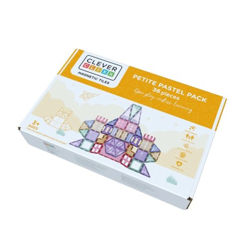 Cleverclixx - Klocki magnetyczne Petite Pastel Pack - 36 el.