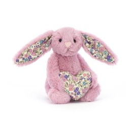 Jellycat Króliczek Kwieciste Uszy z Serduszkiem Różowy 15 cm