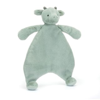 Jellycat Smok Szmatka Przytulanka Miętowo-Szara 27 cm