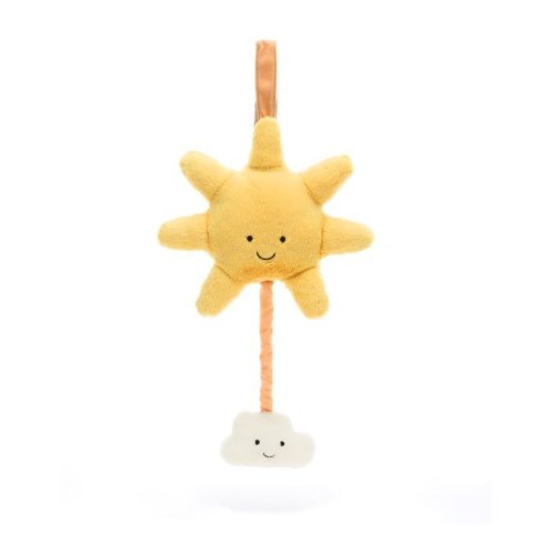 Jellycat Uśmiechnięte Słoneczko z Chmurką i Pozytywką Żółte 20 cm