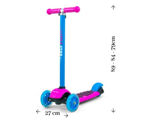 Milly Mally Hulajnoga SCOOTER Little Star Pink-Blue