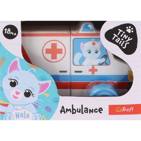 Trefl Zabawka drewniana Magnetic wehicle - Ambulance Tiny Tails