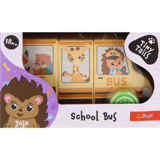 Trefl Zabawka drewniana Magnetic vehicle - School Bus Tiny Tails