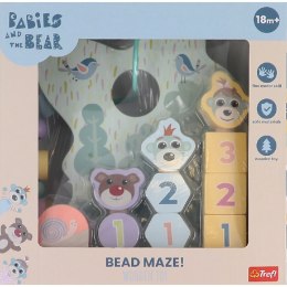 TREFL 61823 Zabawka drewniana Bead maze - shapes & numbers