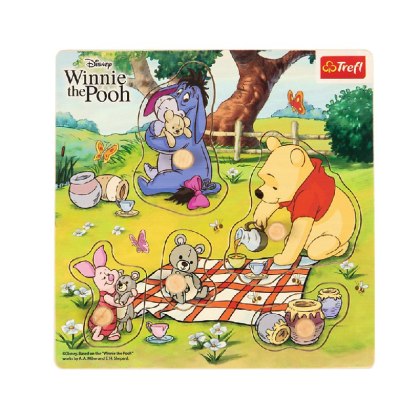 Trefl Zabawka drewniana Puzzle mini - Winnie The Pooh