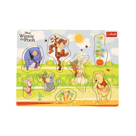 Trefl Zabawka drewniana Puzzle medium - Winnie The Pooh