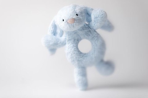 Jellycat Króliczek Grzechotka Jasno Niebieska 18 cm