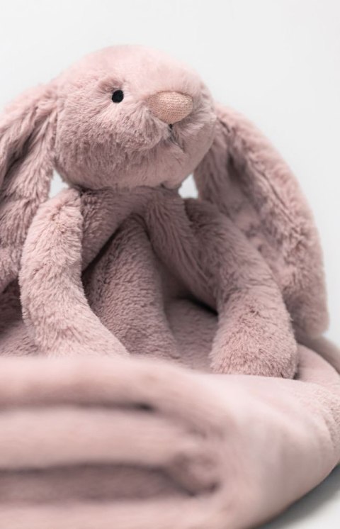 Jellycat Króliczek Luxe Szmatka Przytulanka Pudrowy Róż 34 cm