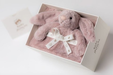 Jellycat Króliczek Luxe Szmatka Przytulanka Pudrowy Róż 34 cm