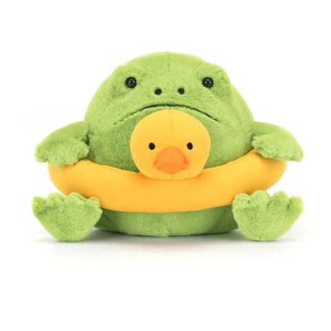 Jellycat Deszczowa Żaba Ricky z Kaczuszką do Pływania 18 cm