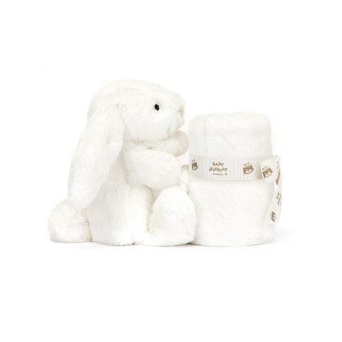 Jellycat Króliczek Luxe Szmatka Przytulanka Biała 34 cm