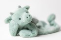 Jellycat Smok Szmatka Przytulanka Miętowo-Szara 27 cm