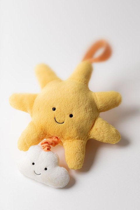 Jellycat Uśmiechnięte Słoneczko z Chmurką i Pozytywką Żółte 20 cm