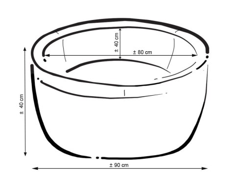 Suchy basen minky H-40 cm z piłkami 200szt.- ciemnoszary