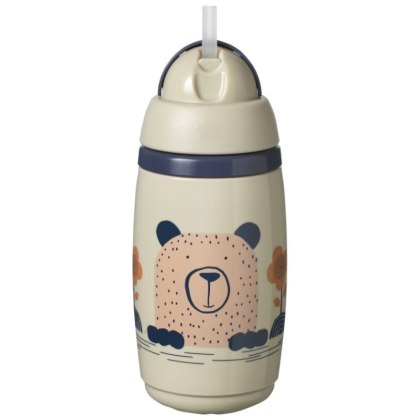 TOMMEE TIPPEE Bidon ze słomką Superstar 266ml szary