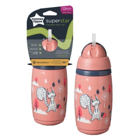 TOMMEE TIPPEE Bidon ze słomką Superstar 266 ml różowy