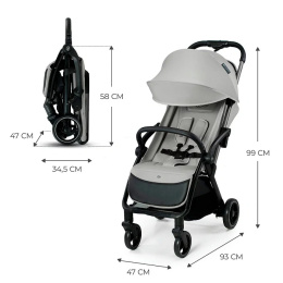 Kinderkraft Wózek spacerowy APINO DOVE GREY