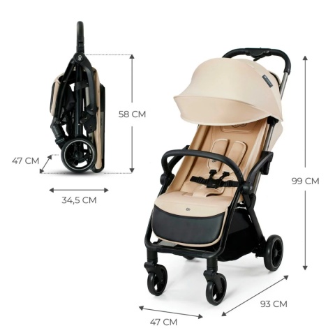 Kinderkraft Wózek spacerowy APINO DUNE BEIGE