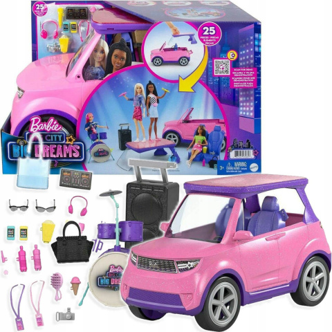 Barbie Samochód 2w1 Scena Koncertowa Akcesoria BIG CITY GYJ25