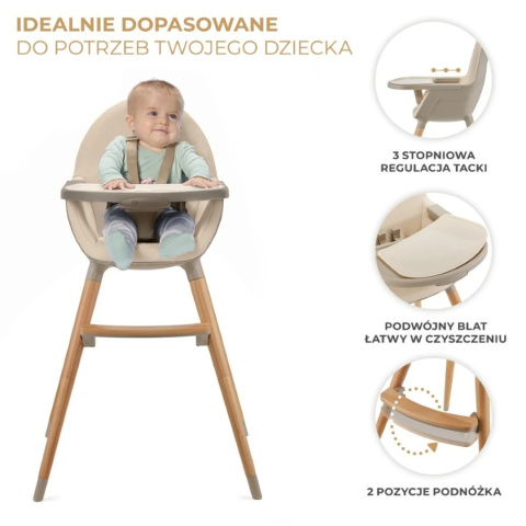 Kinderkraft Krzesełko do karmienia FINI 2 beige