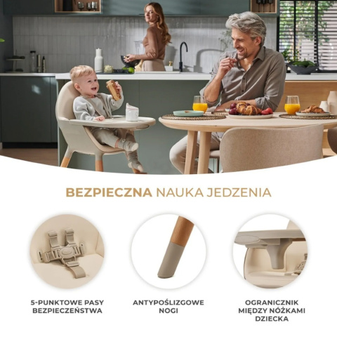 Kinderkraft Krzesełko do karmienia FINI 2 beige