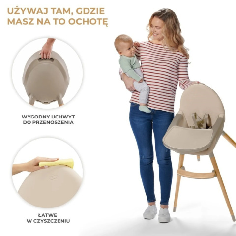 Kinderkraft Krzesełko do karmienia FINI 2 beige