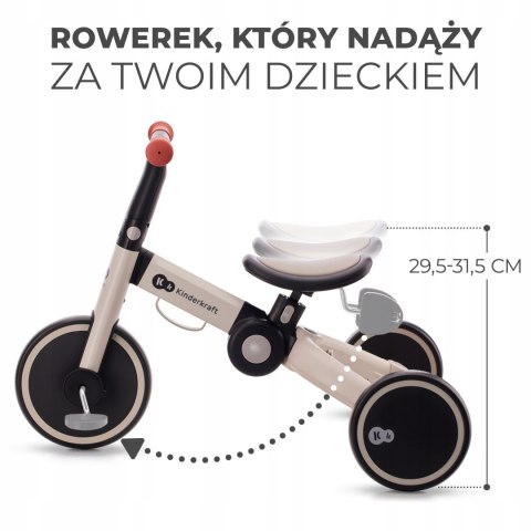 Kinderkraft Rowerek trójkołowy 4TRIKE silver grey