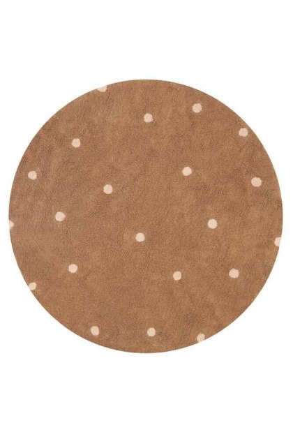 Dywan do prania Round Dot Chestnut 140cm