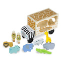 Melissa & Doug Drewniana Zabawka Ciężarówka Sorter Safari ZOO