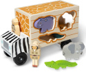 Melissa & Doug Drewniana Zabawka Ciężarówka Sorter Safari ZOO