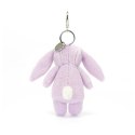 Jellycat Breloczek Króliczek Fioletowy z Kwiecistymi Uszami 17 cm