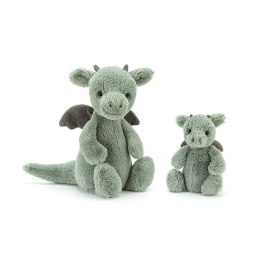 Jellycat Smok Miętowo-Szary 50 cm