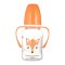 Canpol Butelka standardowa z uchwytami 120 ml CUTE ANIMALS pomarańczowa