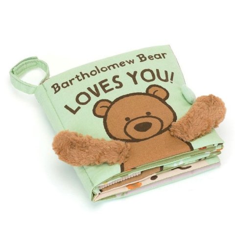 Jellycat „Bartholomew Bear Loves You" Książeczka Sensoryczna dla Dzieci