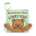 Jellycat „Bartholomew Bear Loves You" Książeczka Sensoryczna dla Dzieci