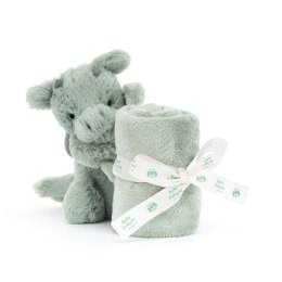 Jellycat Smok Szmatka Przytulanka Miętowo-Szara 34 cm