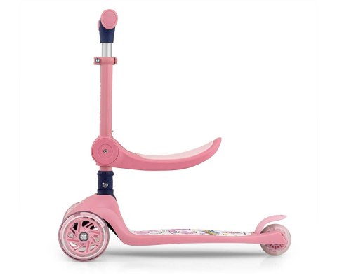 Milly Mally Hulajnoga Scooter FUZZY pink