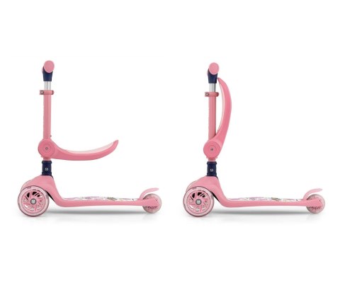 Milly Mally Hulajnoga Scooter FUZZY pink