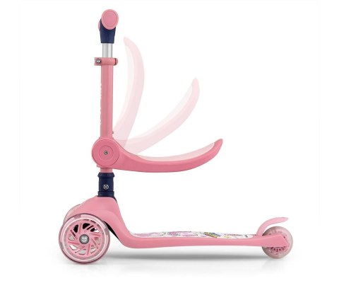 Milly Mally Hulajnoga Scooter FUZZY pink