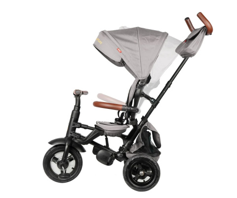 MILLY MALLY Qplay Rowerek trójkołowy Rito Deluxe Rubber grey