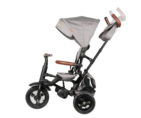 MILLY MALLY Qplay Rowerek trójkołowy Rito Deluxe Rubber grey