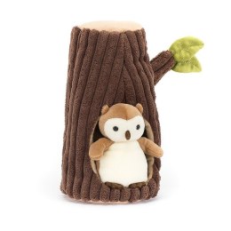 Jellycat Leśny Domek Dziupla Sówka 18 cm